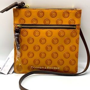 NWT Dooney & Bourke Chicago Cubs Double Zip Crossbody